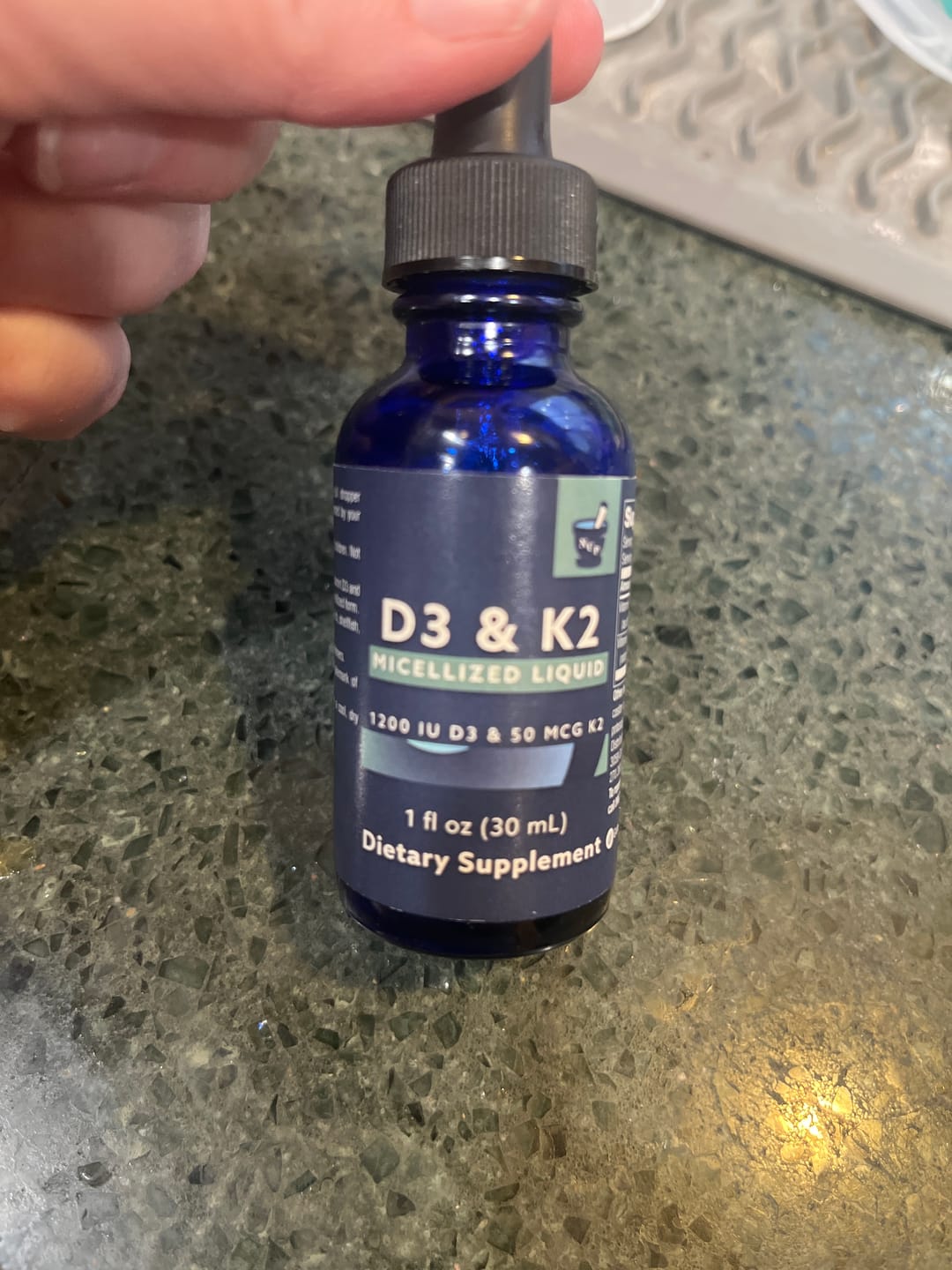 Customer photo review of D3 & K2 Micellized Liquid