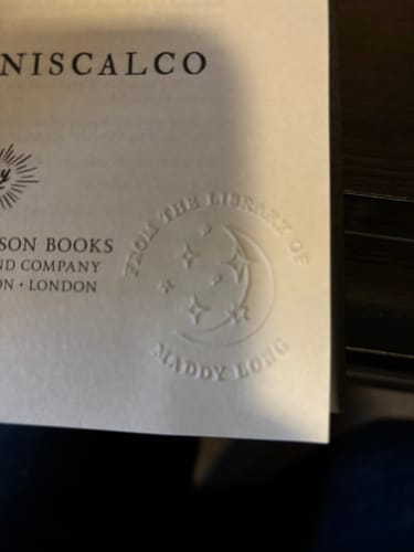 Customer photo review of Custom Book Embosser