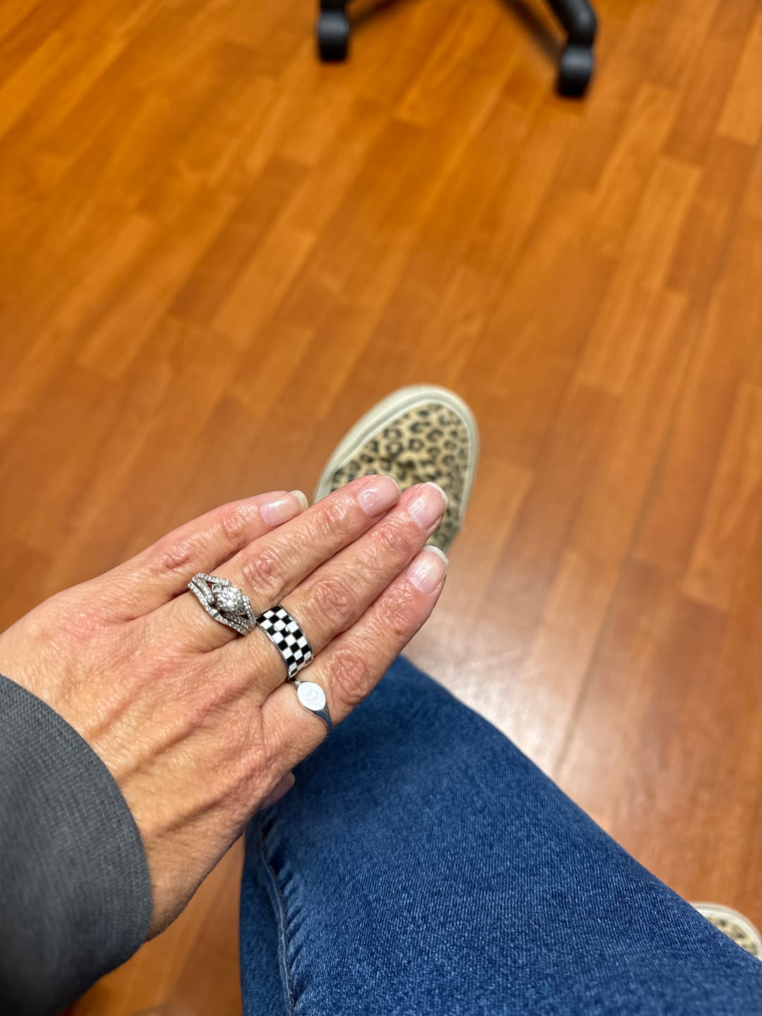 Customer photo review of Rellery Checkerboard Ring || Choose Color