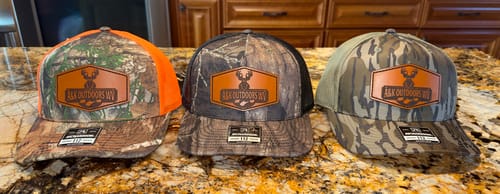 Customer photo review of Premium Custom Leather Patch Hats (Wholesale)