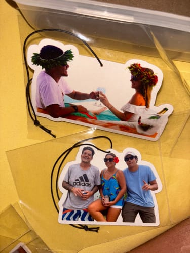 Customer photo review of Custom Car Air Freshener