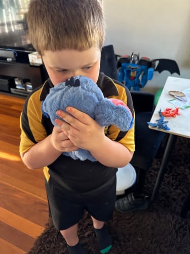 Customer photo review of Stitch Calming Breathing Glow Plushie - PRE ORDER Ships October