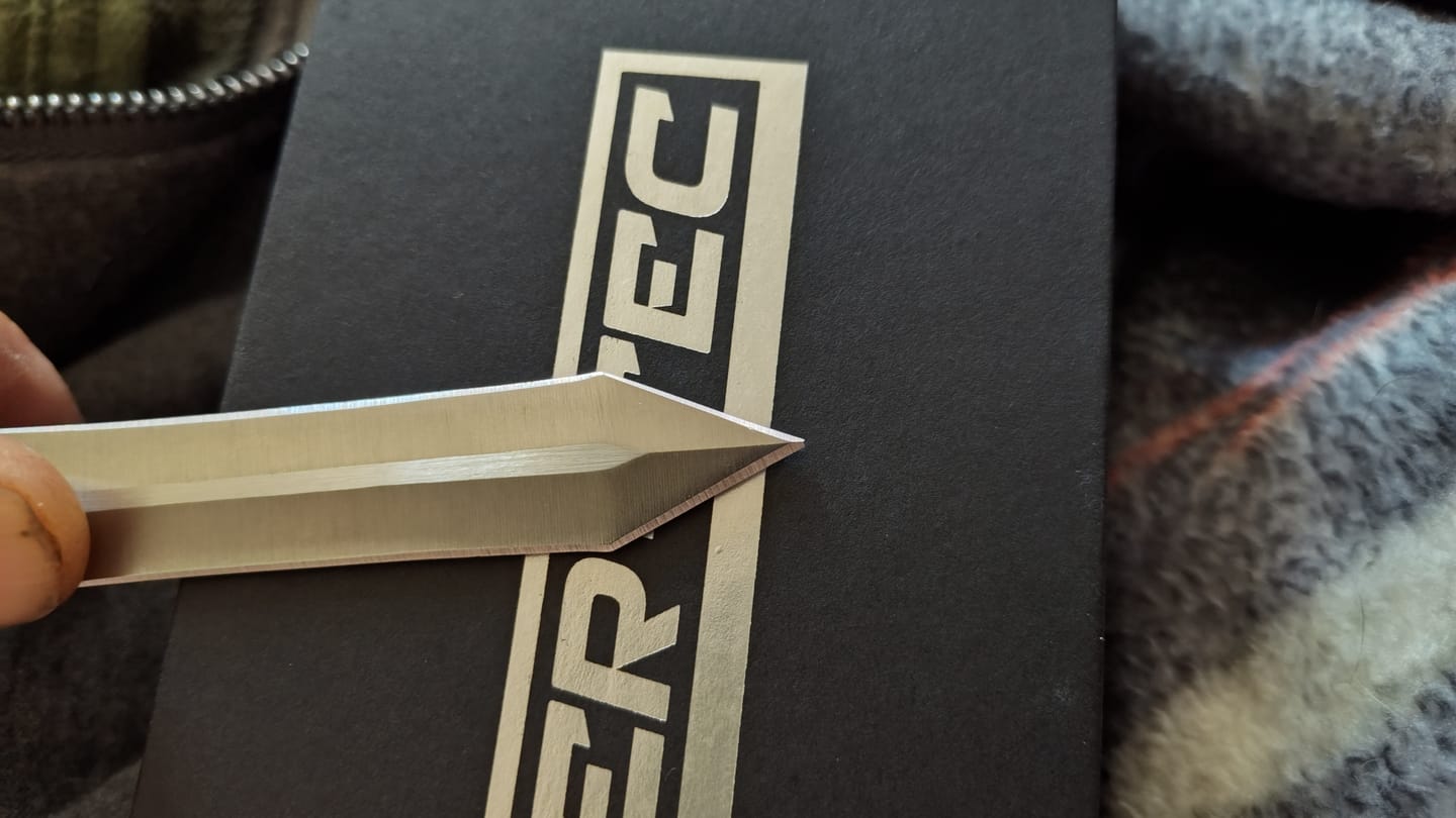 Customer photo review of Black Ghost OTF Knife - Spartan Blade