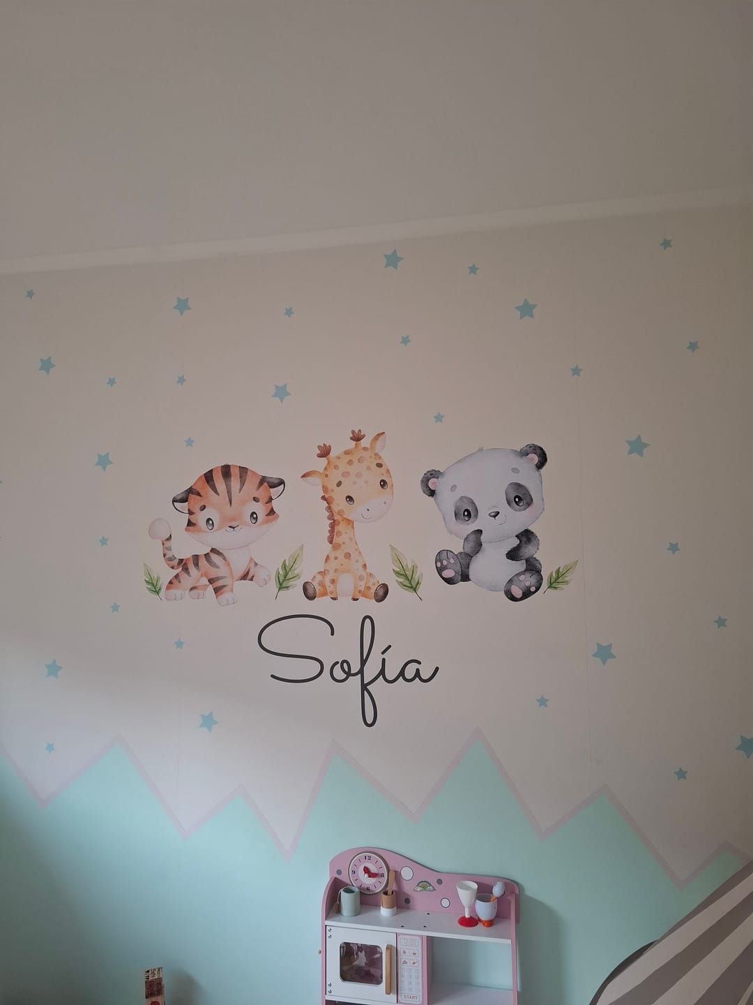 Customer photo review of Tigre, jirafa y panda