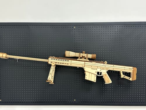 Customer photo review of Barrett Sniper Rifle 3D DIY Wood Crafts