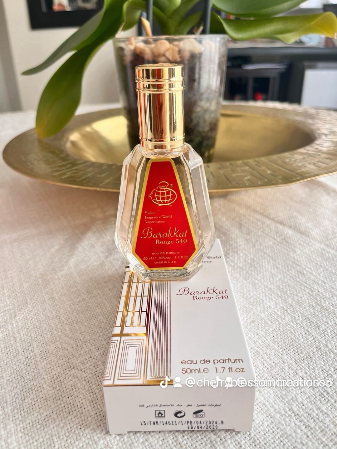 Customer photo review of Barakkat Rouge 540 EDP 50ml