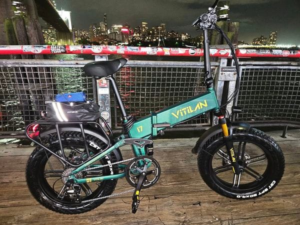Customer photo review of I7 Pro Folding Full Suspension Electric Bike