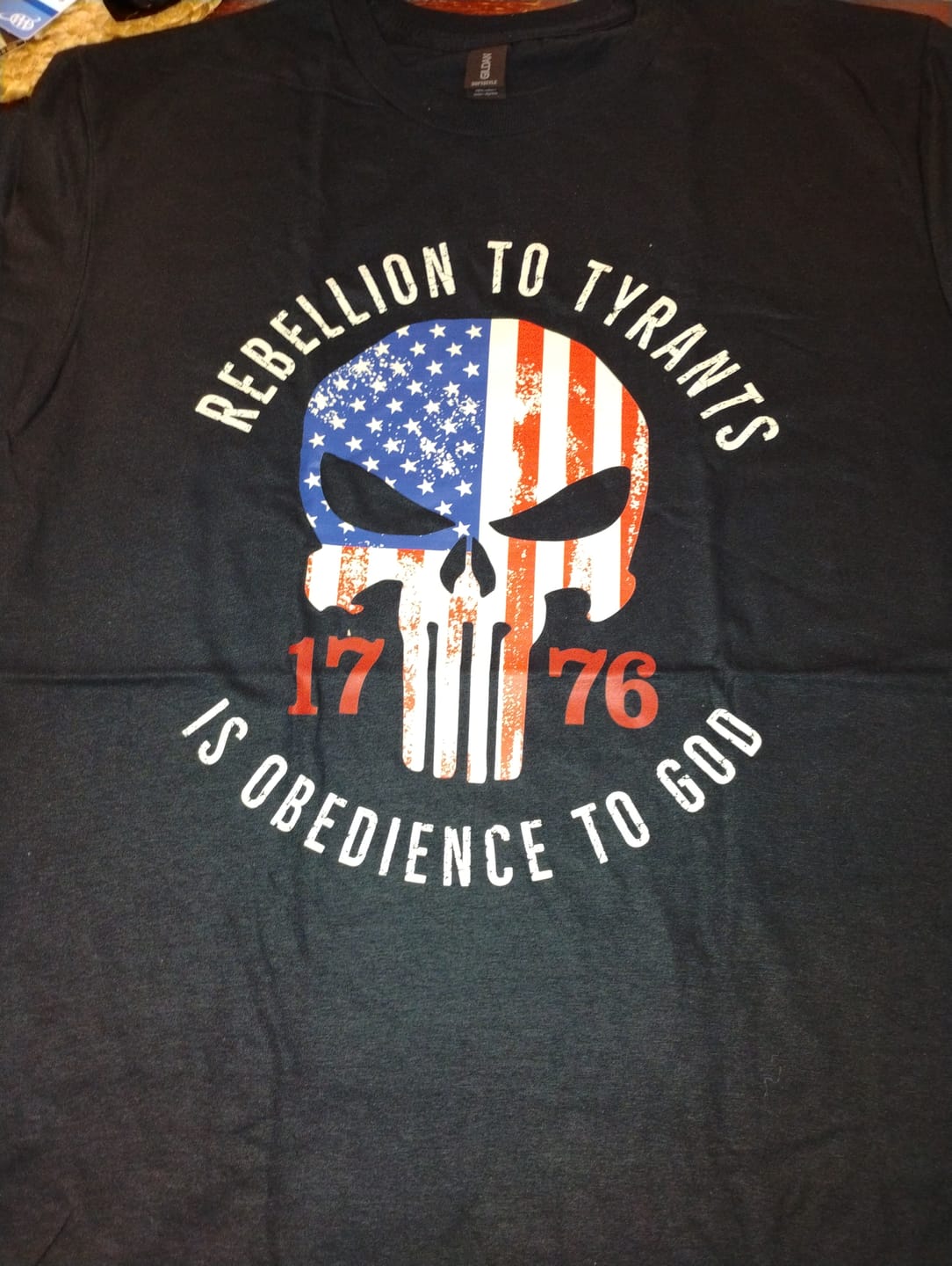 Customer photo review of Rebellion To Tyrants T-Shirt