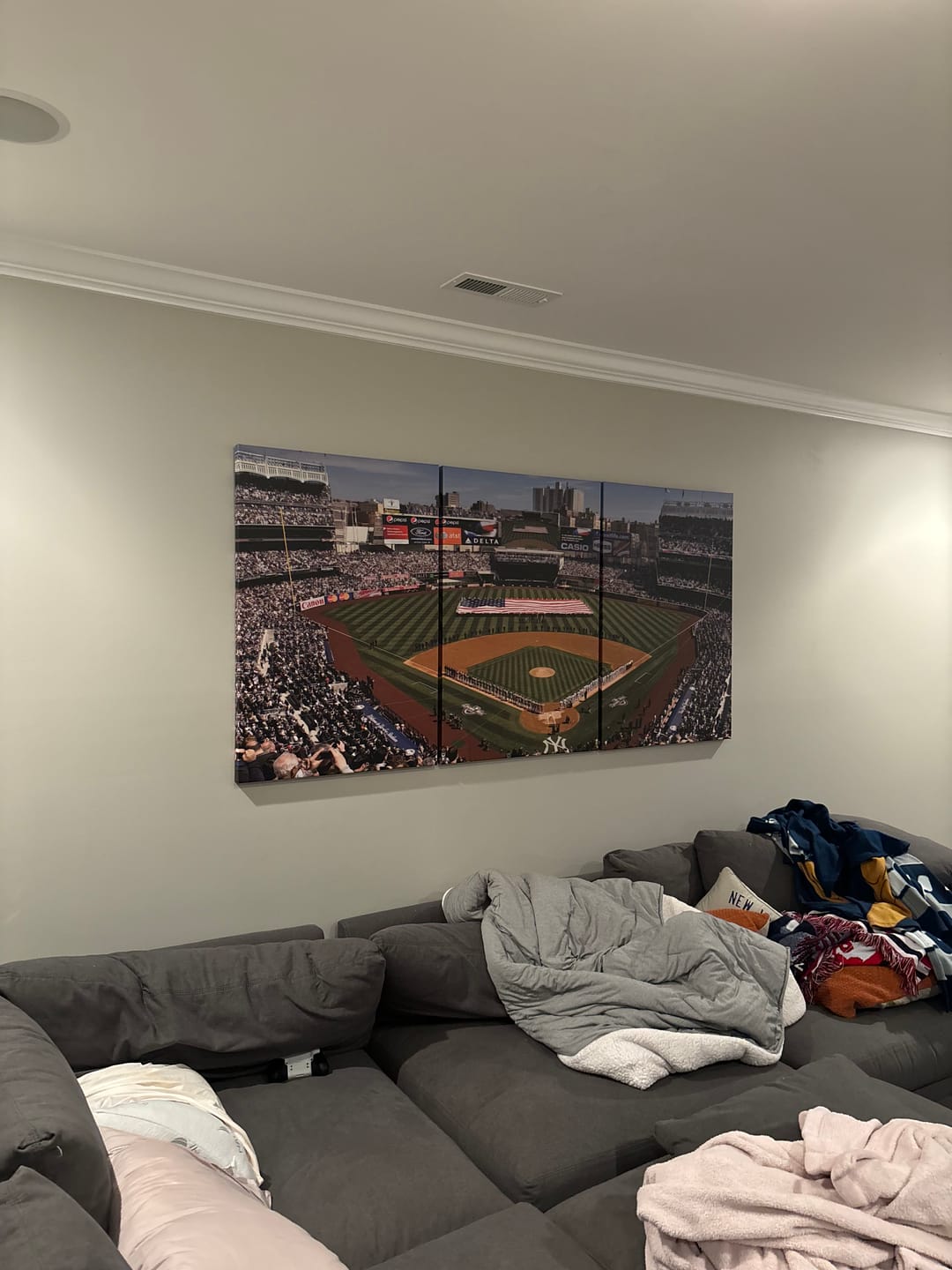 Customer photo review of New York Yankees Baseball Team Print - Yankee Stadium Wall Art Canvas Print