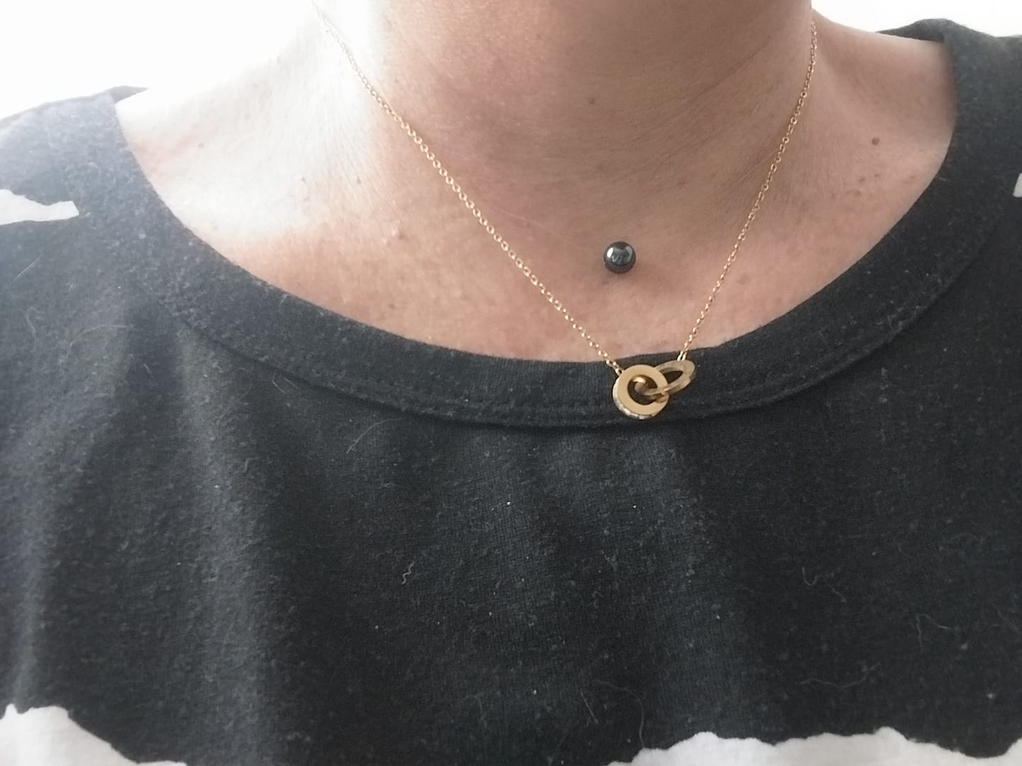 Customer photo review of Colar Imperial Pedra Zircônia Banhado em Ouro 18K