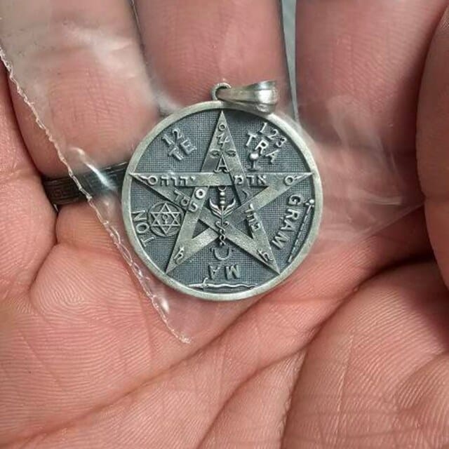 Customer photo review of Tetragrammaton Necklace