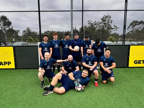 Customer photo review of Deploy Legacy Football Shorts - Navy