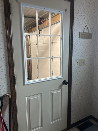 Customer photo review of Grills Between Glass 9 Lite Glass and Frame Kit (Half Lite)