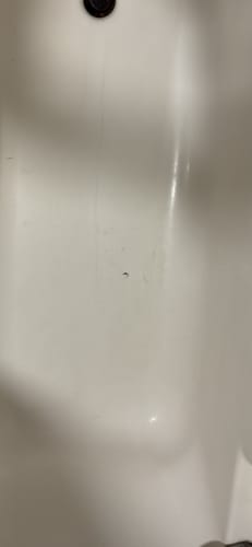 Customer photo review of Floor Crack Repair - Tub and Shower Repair Kit