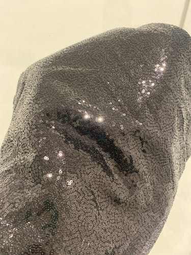 Customer photo review of 3 Metres - Luxurious Sequins On Net - 55" Wide - Black