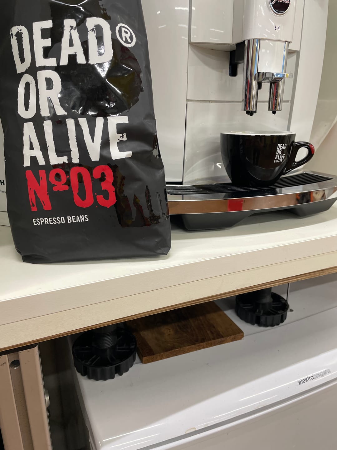 Customer photo review of DEAD OR ALIVE COFFEE