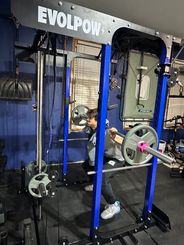 Customer photo review of EVOLPOW P3A Tank All-in-One Power Rack Home Gym - Best Seller