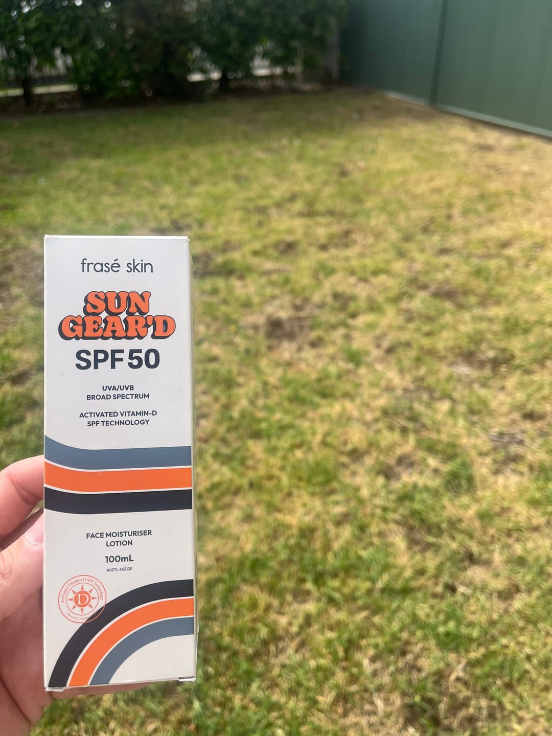 Customer photo review of SPF50 Face Moisturiser