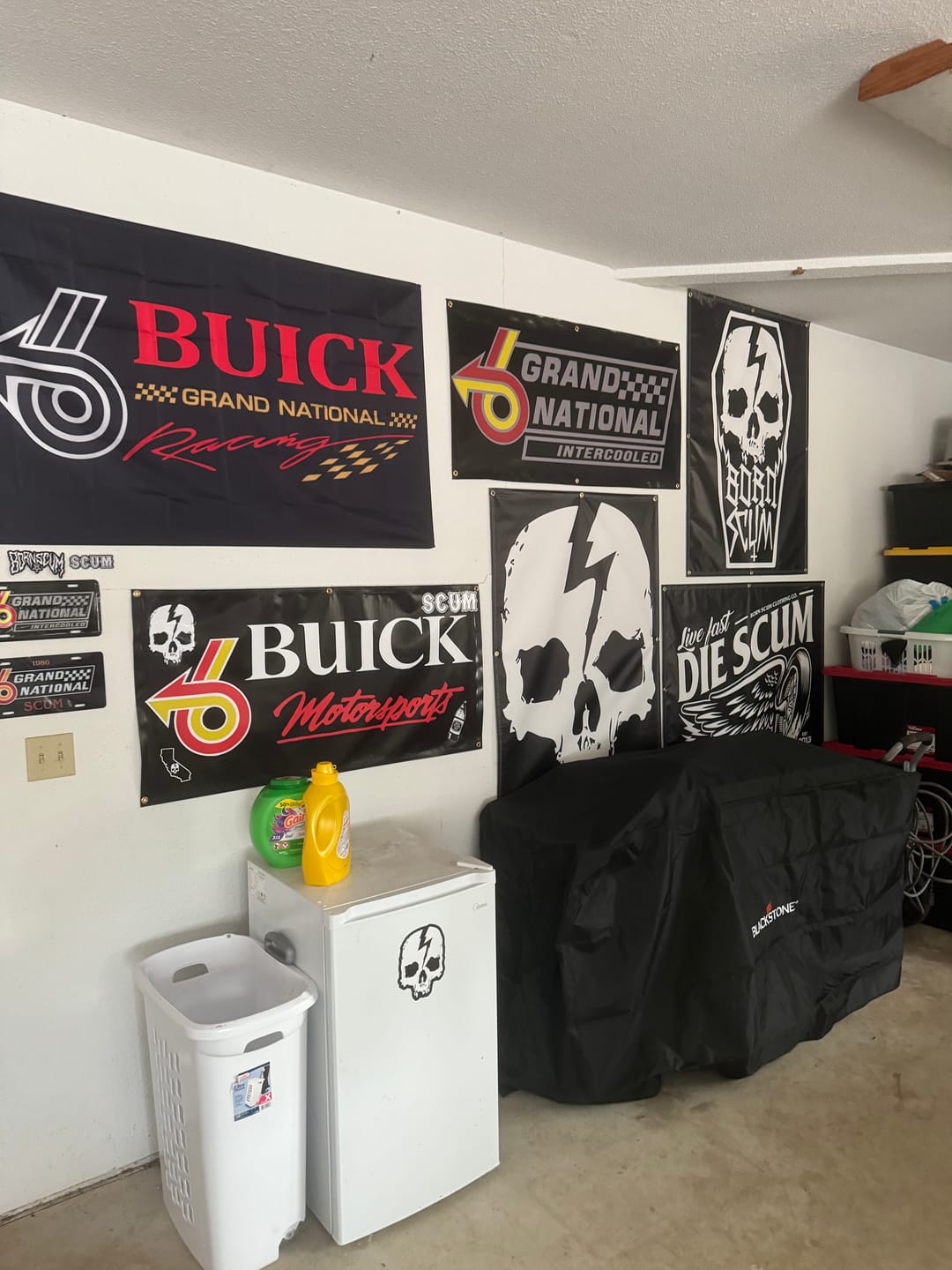 Customer photo review of SKULL COFFIN BANNER