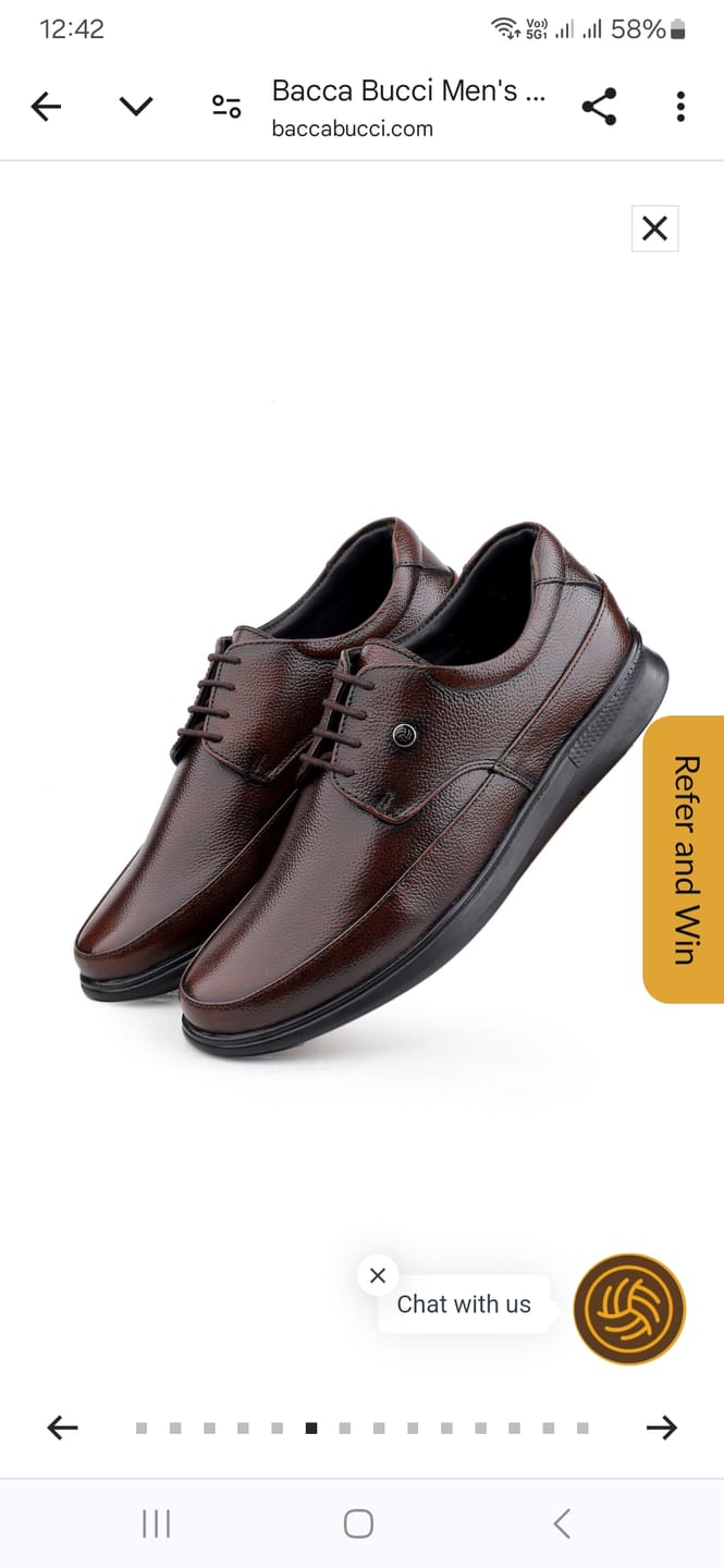 Customer photo review of Bacca Bucci Leather Office Lace-ups Formal Shoes | UK- 06 to 14