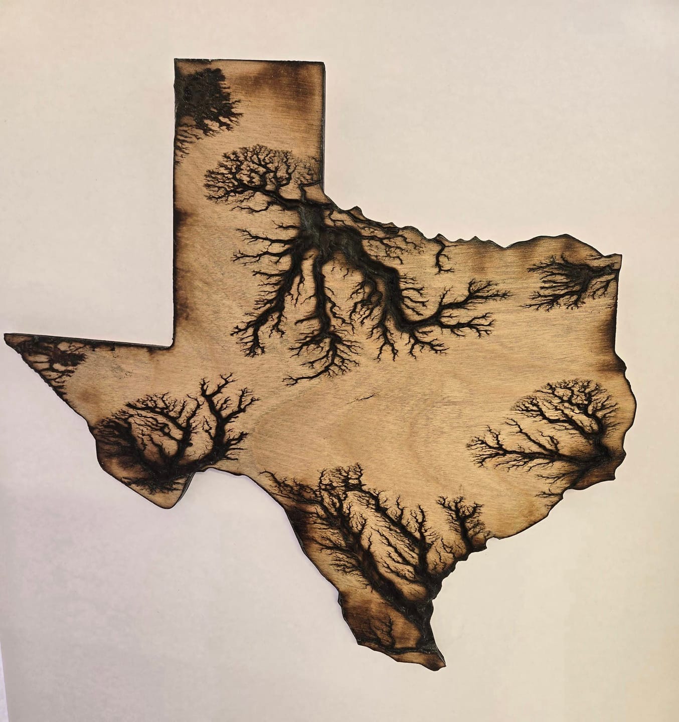 Customer photo review of 16x15" State Of Texas + Star Inlay Acrylic Router Template