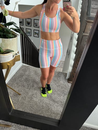 Customer photo review of Power Sports Bra - Funfetti | MT SPORT