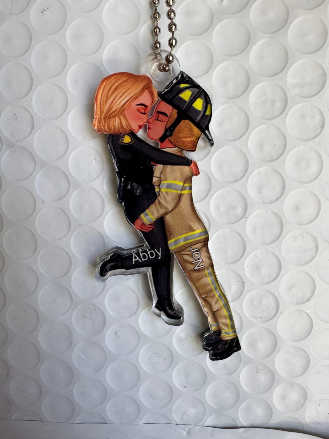 Customer photo review of Personalized Ornament, Couple Portrait, Firefighter, Nurse, Police Officer, Teacher, Gifts by Occupation
