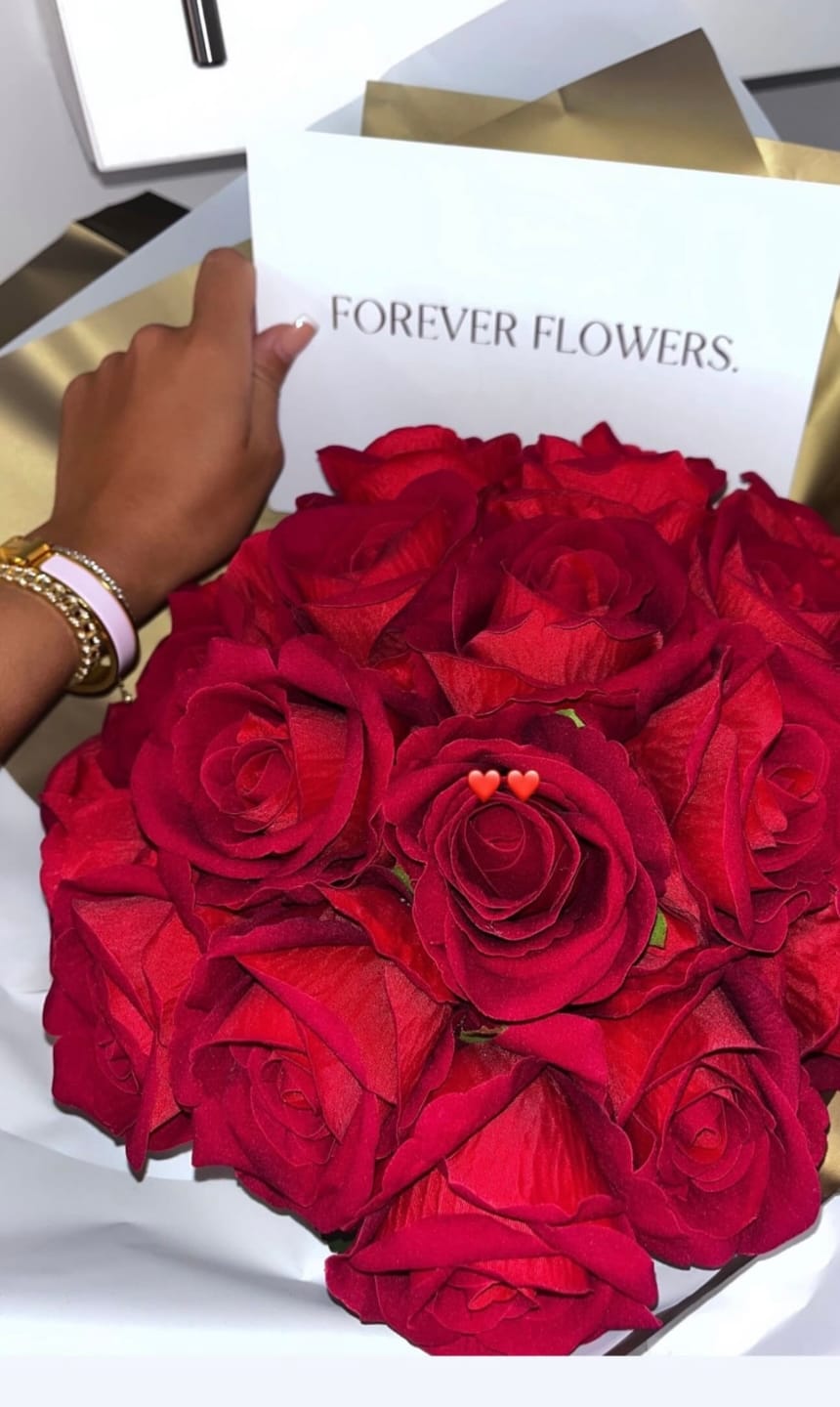 Customer photo review of 24 Red Forever Roses