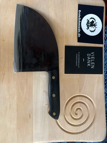 Customer photo review of Handgeschmiedetes Kochmesser - Black
