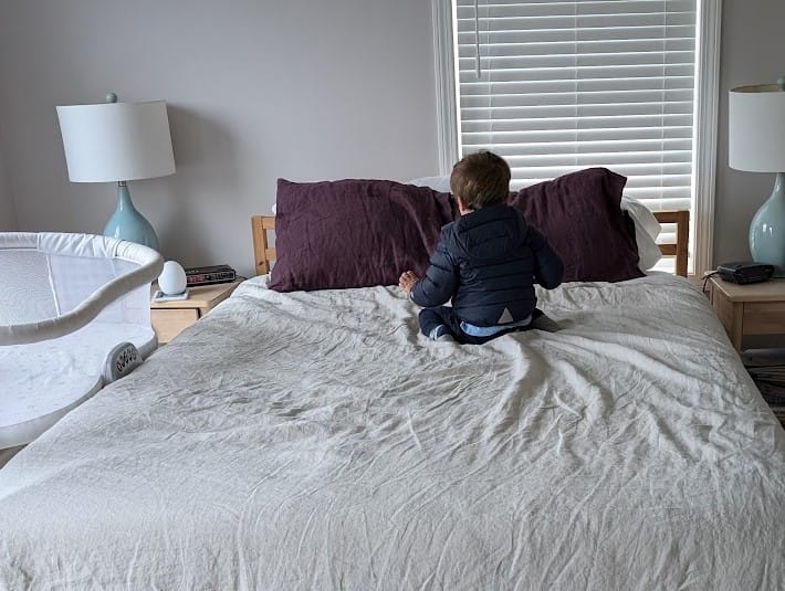 Customer photo review of Wool Comforter, Queen