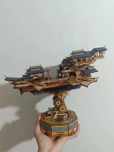 Customer photo review of Vintage Airship ヴィンテージ飛行船 3D Wooden Puzzle
