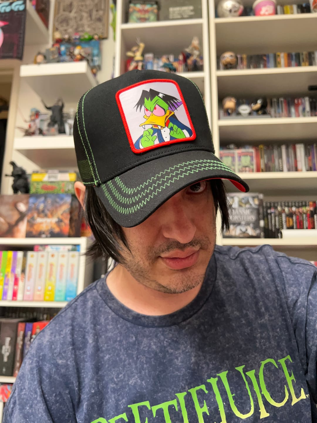 Customer photo review of OVERLORD X Count Duckula: Duckula Trucker Cap