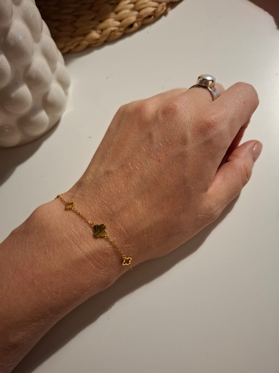 Customer photo review of Multi Clover Bracelet