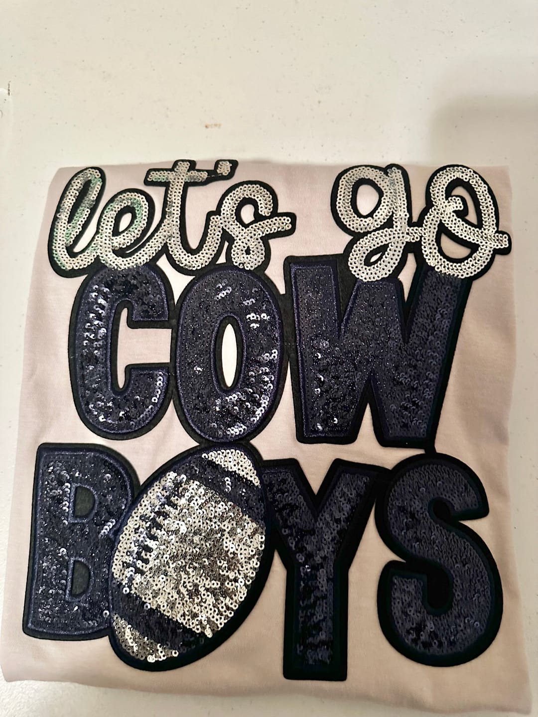 Customer photo review of Cowboys Chenille Patches