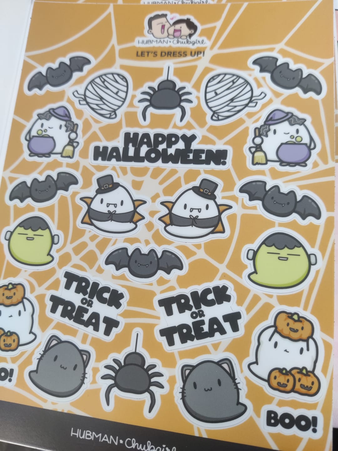 Customer photo review of Let's Dress Up Sticker Sheet