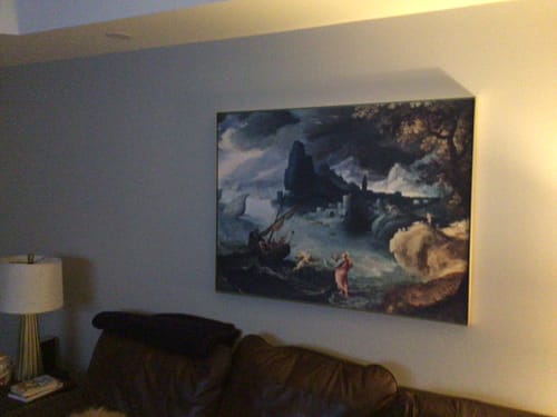 Customer photo review of Jesus Walking on the Sea of Galilee (1590s) by Paul Bril