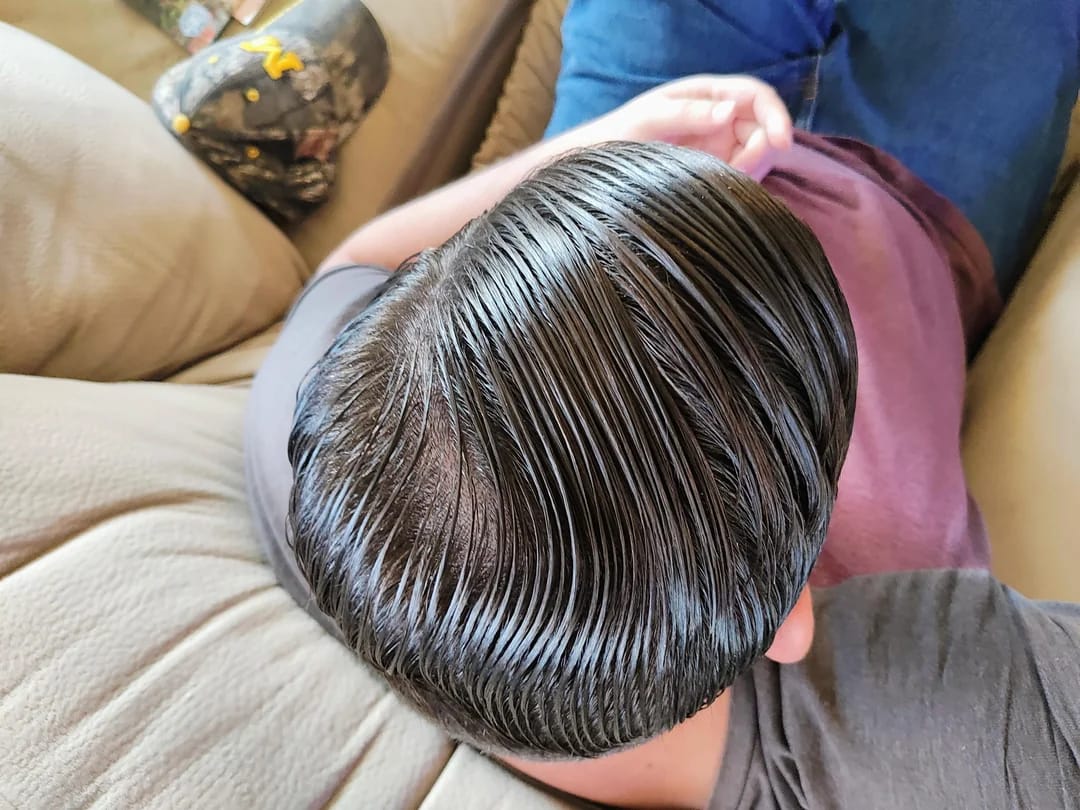 Customer photo review of Volumane Anti-Thinning Stimulating Shampoo