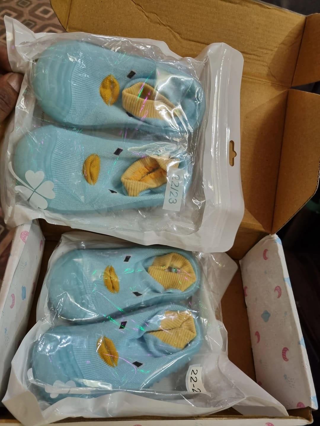 Customer photo review of CuteTod Baby Socks Shoe