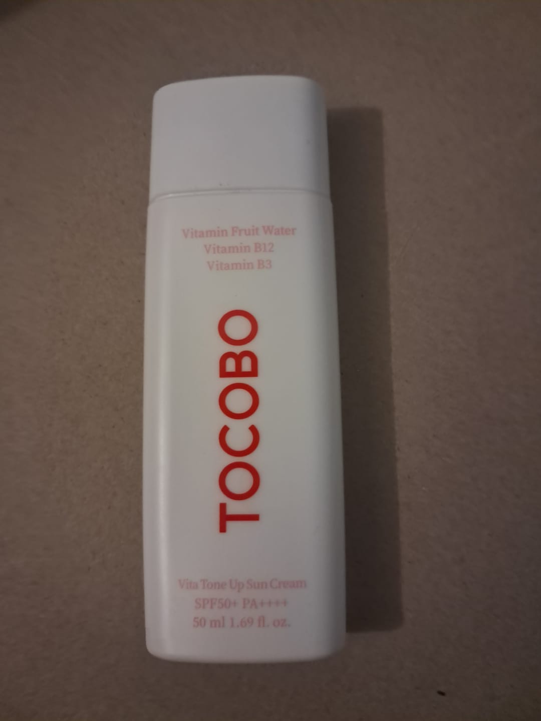 Customer photo review of Saules aizsardzības krēms ar tonējošu efektu TOCOBO VITA TONE UP SUN CREAM DELUXE SPF50+ PA++++