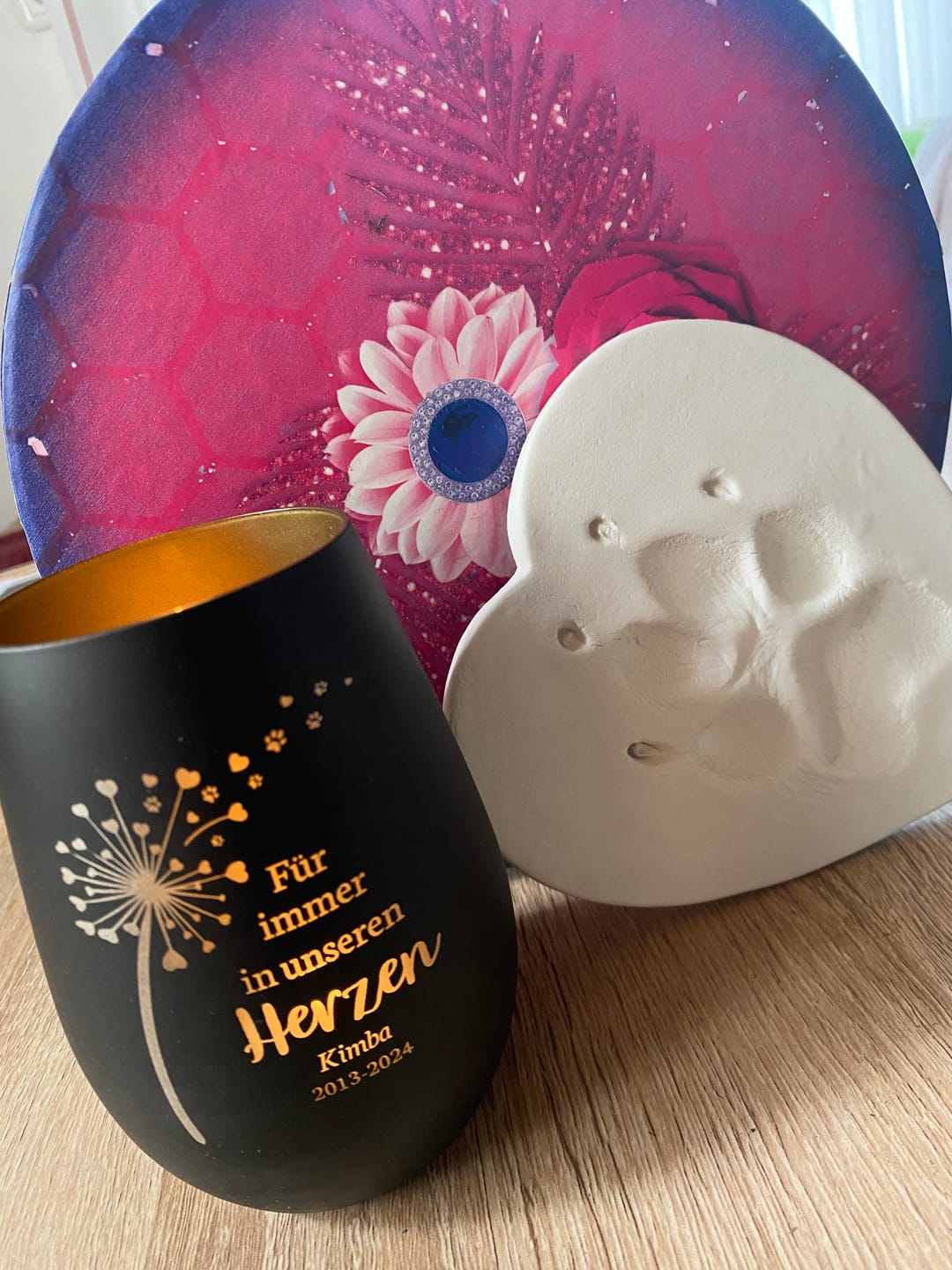 Customer photo review of Für immer im Herzen - Individuelles Trauerlicht