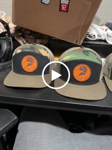Customer video review of Custom Leather Patch Hats Richardson 168 Laser Engraved
