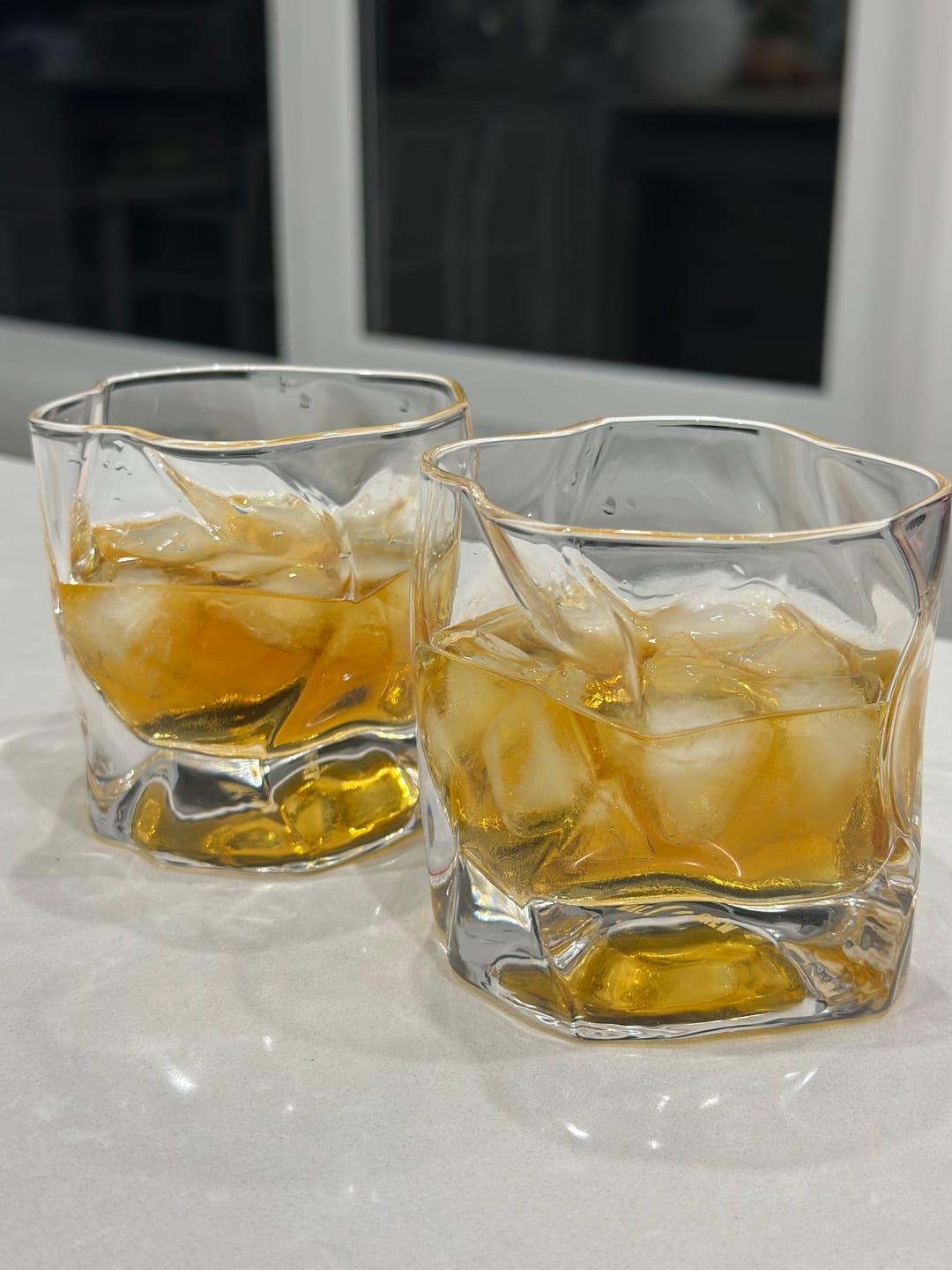 Customer photo review of M&B Whisky Wave Glass Set