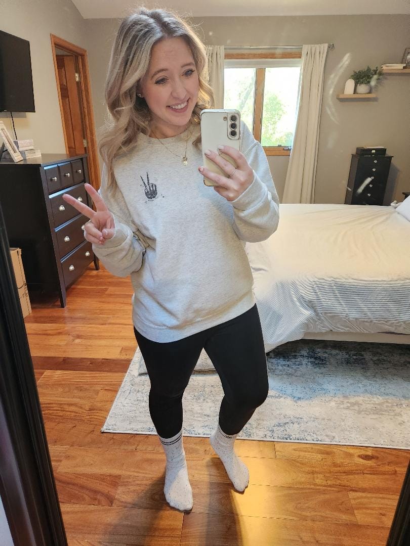 Customer photo review of Overstimulated Moms Club Skeleton (Back Print)