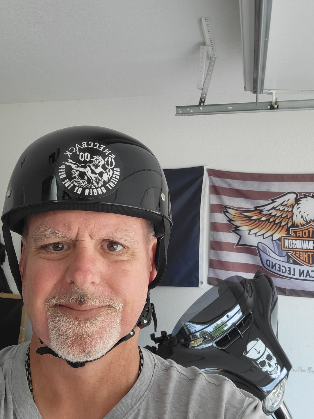 Customer photo review of Baseball Cap STYLE  DOT Motorcycle Helmet