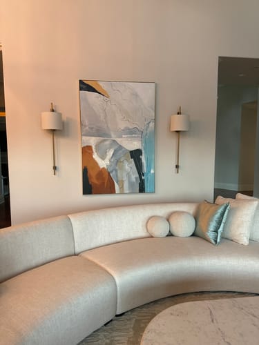 Customer photo review of Color Abstract Geometric Painting #ABAV71