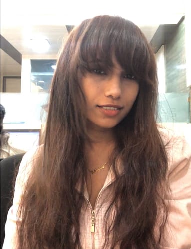 Customer photo review of Style Fringe Bangs Extensions