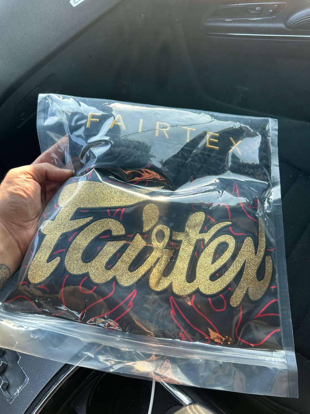 Customer photo review of Fairtex BS1708 Black Slim Cut Muay Thai Boxing Short