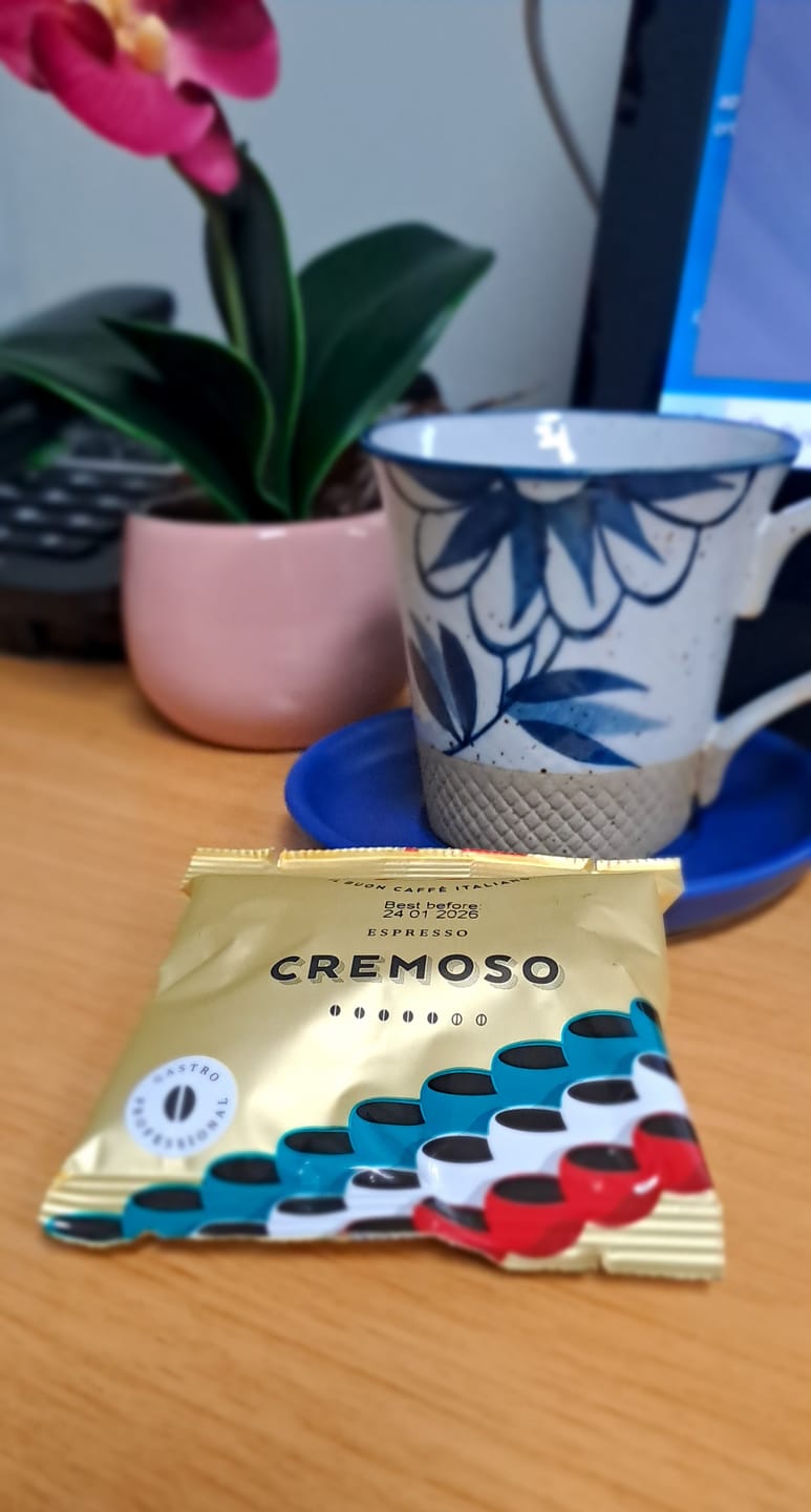 Customer photo review of Caja Occaffe 150 Cialde Pods Cremoso Tipo Ese
