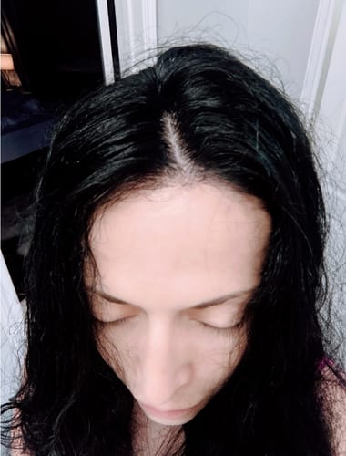 Customer photo review of Color Changing Shampoo Dye