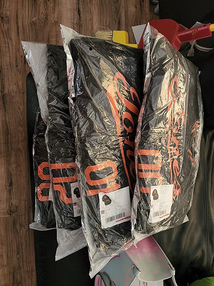 Customer photo review of Custom Black Orange-Black Letterman Solider Classic Style Varsity Full-Snap Jacket